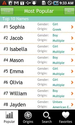 Baby Names android App screenshot 6